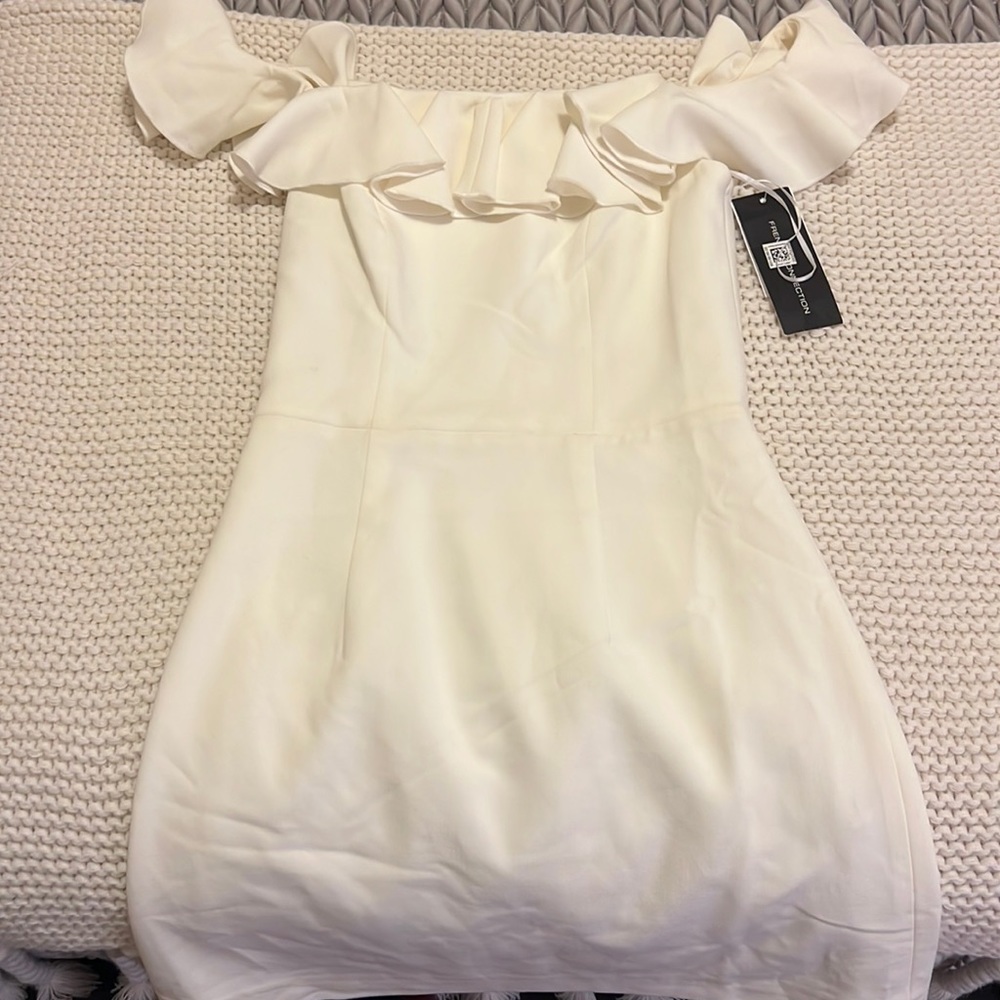 French Connection white mini dress